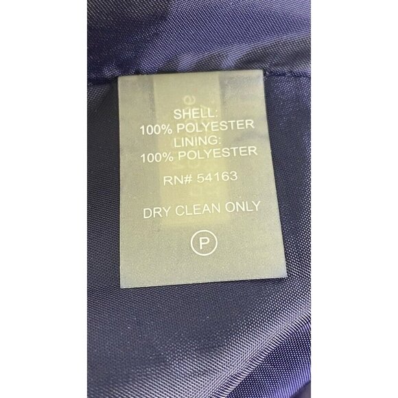 Tommy Hilfiger Womens A Line Dress Navy Striped Pleated Shimmer Sleeveless SZ 6 - Picture 8 of 9